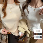 打底衫 馨之凝秋冬圆领 半高领长袖