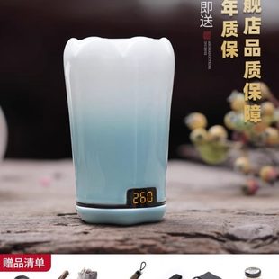 台湾陶瓷电熏炉手持闻香杯品香炉家用充电沉檀香电子香薰炉可调温
