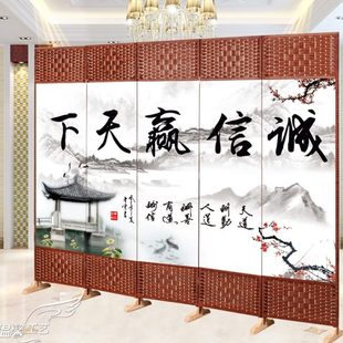 简易屏风隔断墙可折叠门简约现代移动客厅卧室小户型推拉布艺玄关