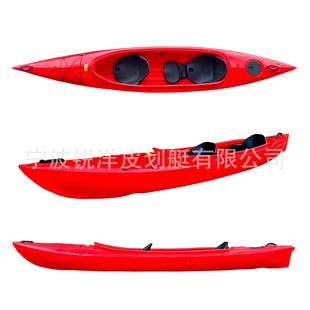 新款皮划艇三人海洋舟亲子钓鱼船塑料平台舟户外娱乐项目水上海里