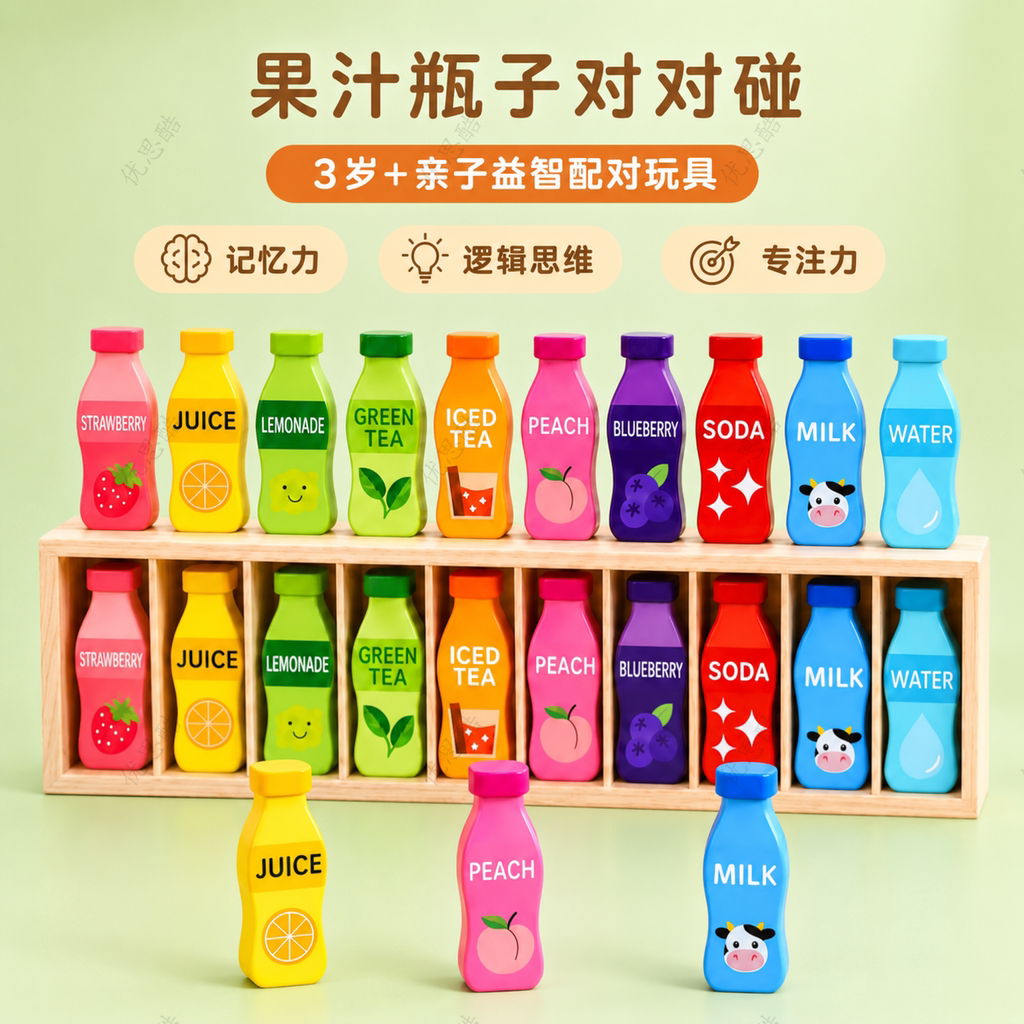 趣味猜瓶子逻辑思维记忆力挑战图片