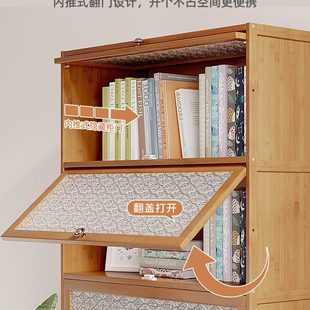 家用室内书桌旁小书架落地置物架书柜收纳客厅儿童靠墙杂物储物柜
