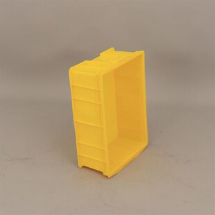 高塑胶箱报废品加厚塑料箱 塑料周转箱黄色455可码