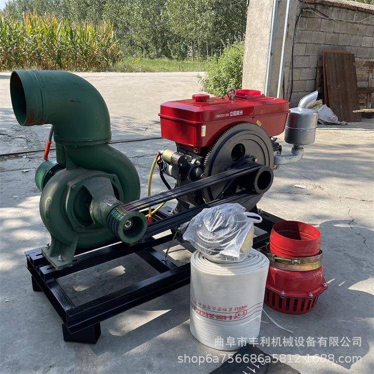 8寸10寸柴油拖车水泵鱼塘抽水倒水大流量混流泵工地排水水泵