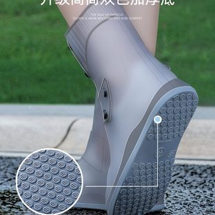 套防滑男女夏季 硅胶雨鞋 防水避雨脚套下雨天加厚耐磨儿童加长雨靴