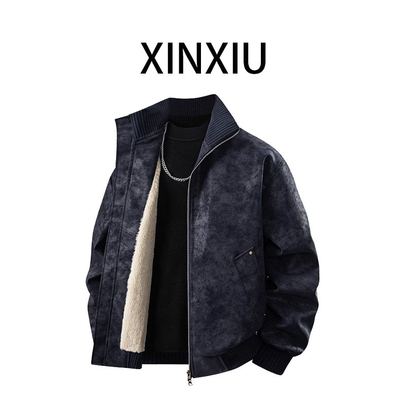 【加绒外套男】新款长袖男士外套