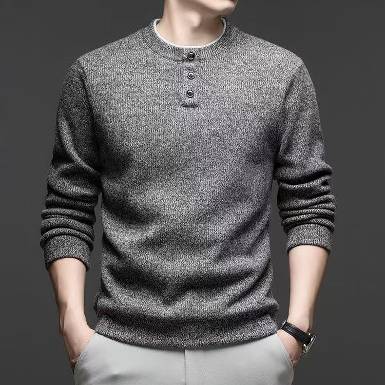 【针织上衣】秋冬款圆领男款毛衣