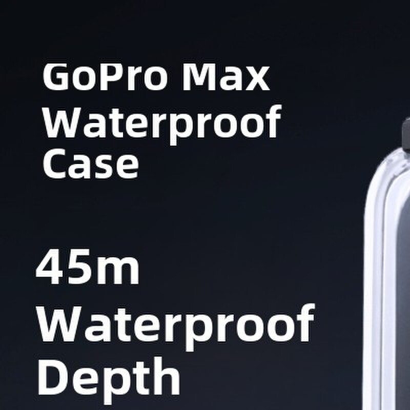 For Gopro防水壳 Hero8 Max相机 45米防水潜水壳保护盒配件