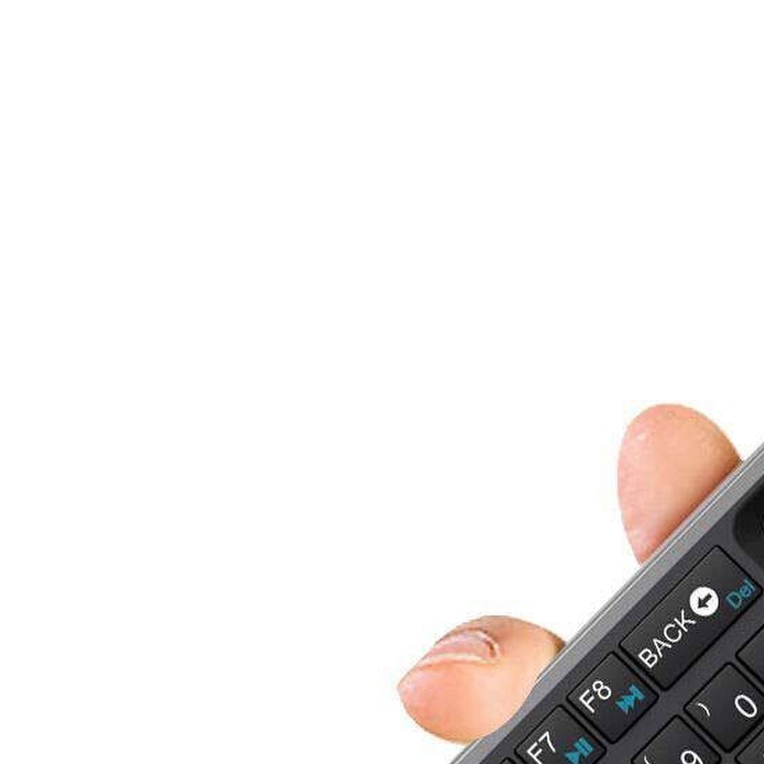 Rii K02+迷你无线键盘带蓝牙和激光笔多媒体电视电脑 接收器连接