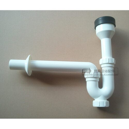 小便斗地排变横排去水器/塑料P弯排水管/小便器墙排配件管/胶圈
