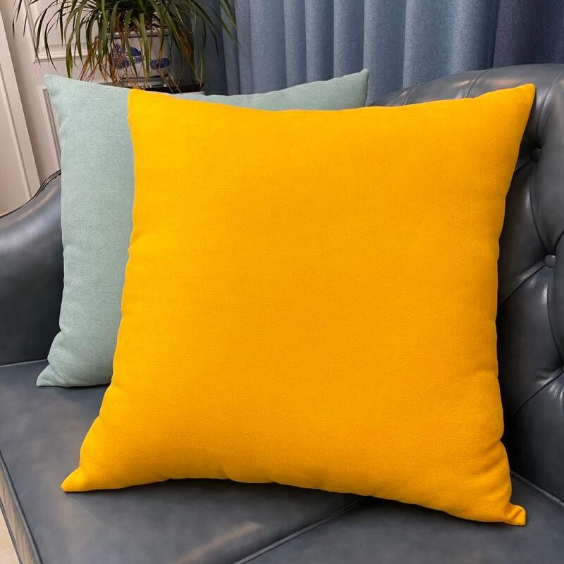 纯色客厅大号靠枕套沙发靠垫抱枕大尺寸正方形大靠背不含芯可拆洗
