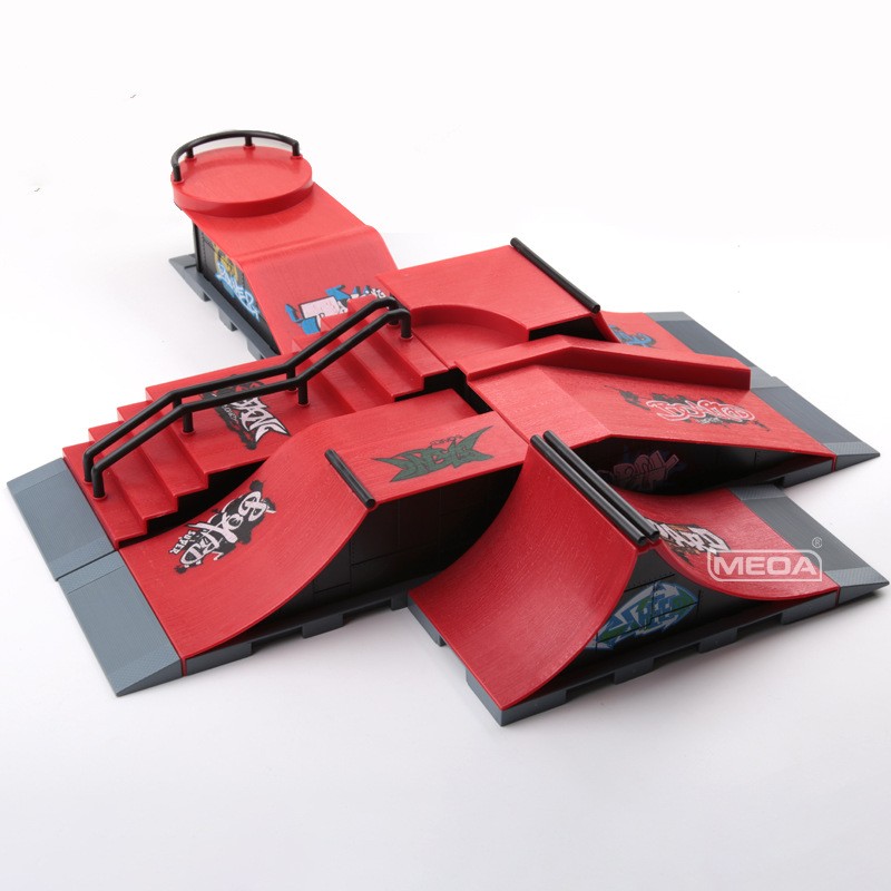 创意儿童玩具手指滑板场地比赛专业场地道具配套套装组合全套场地