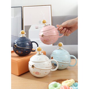 情侣马克杯男生款咖啡杯男士创意杯子ins风办公室水杯陶瓷喝水杯