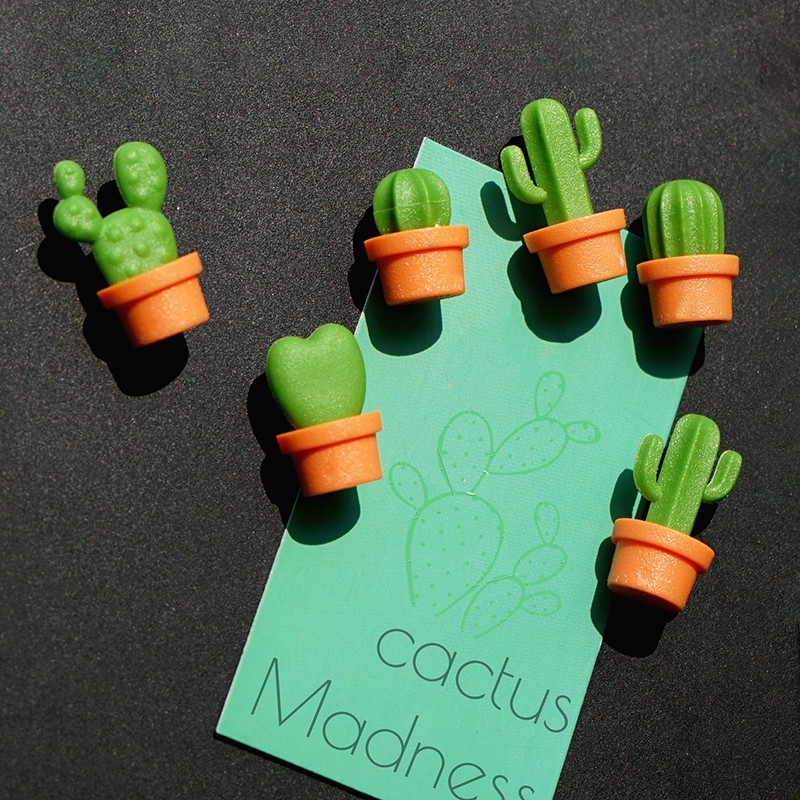 泰国qualy创意仙人掌云朵冰箱磁铁贴可爱卡通一套 留言板磁性磁力