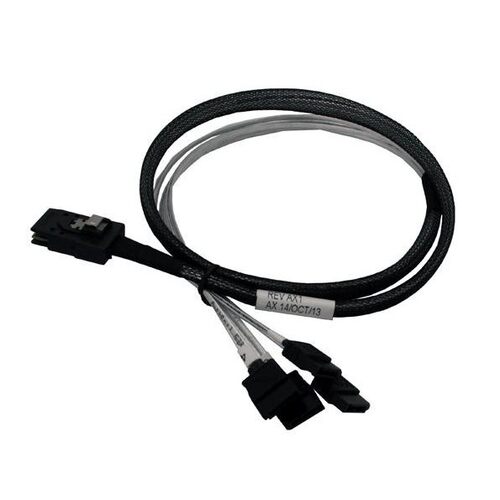 安费诺Mini SAS转sata线1转4 SFF-8087 TO SATA 3.0阵列卡数据线