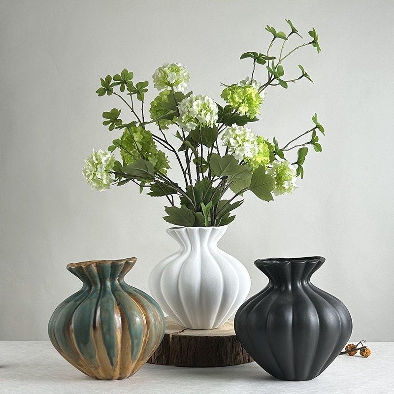 侘寂风粗陶罐民宿软装饰品复古花瓶器茶室桌面摆件酒店小口径中古,家居饰品,花瓶,淘宝优惠券,粉丝福利购,淘宝优惠卷