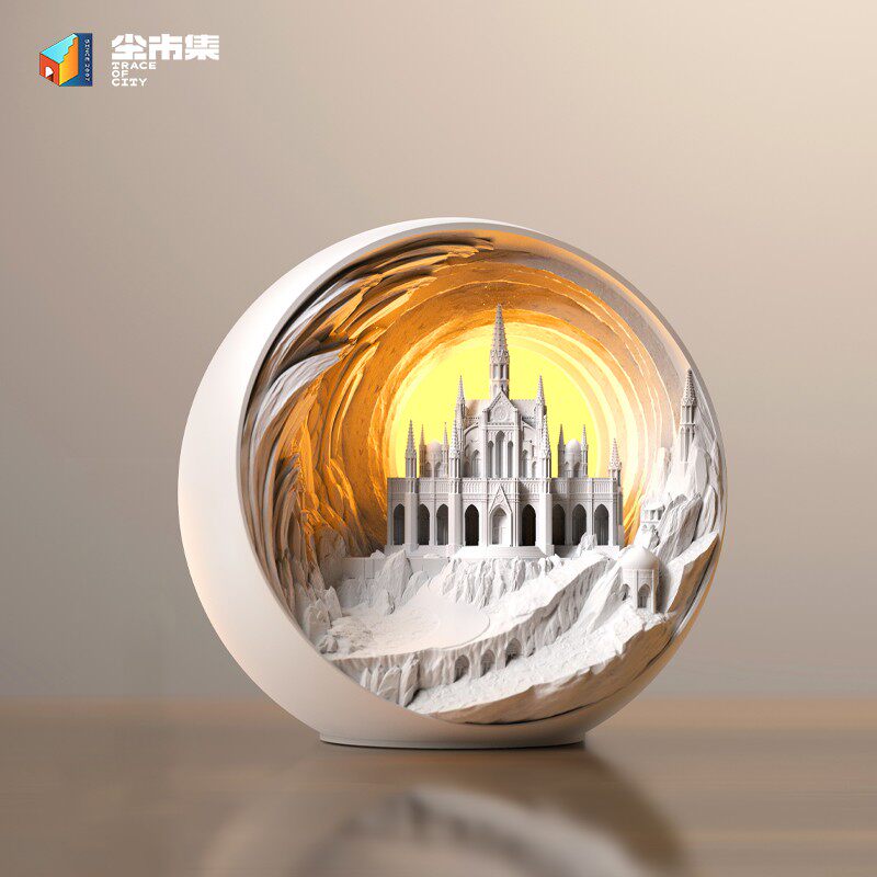 尘市集325星球石膏触控香薰灯卧室床头氛围精油扩香小夜灯礼物
