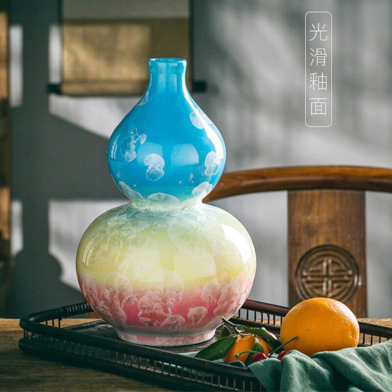 插干花花瓶陶瓷电视柜时尚简约鲜花玻璃富贵竹景德镇瓷器花瓶摆件