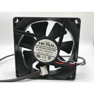原装HKFAN AS8025V12 DC12V 0.50A 80*25MM 科士达UPS散热风扇
