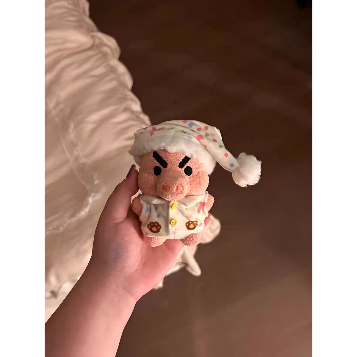 懒懒小猪玩偶衣服可爱厨师服棉花娃娃公仔配饰套装手偶可爱高颜值