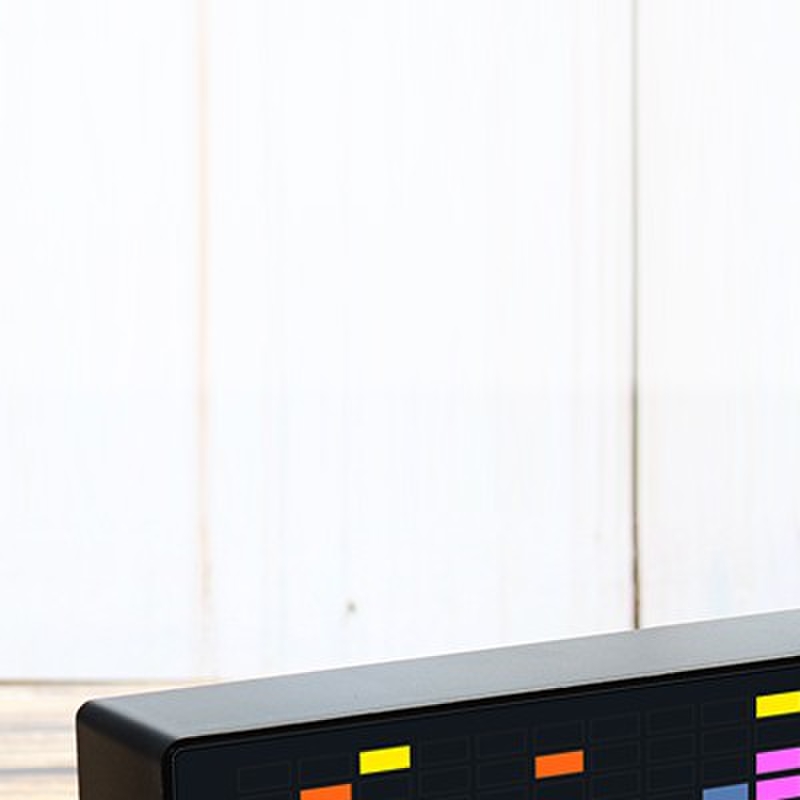 彩色LED音乐频谱电子时钟声控节奏灯1624RGB拾音气氛电平指示器