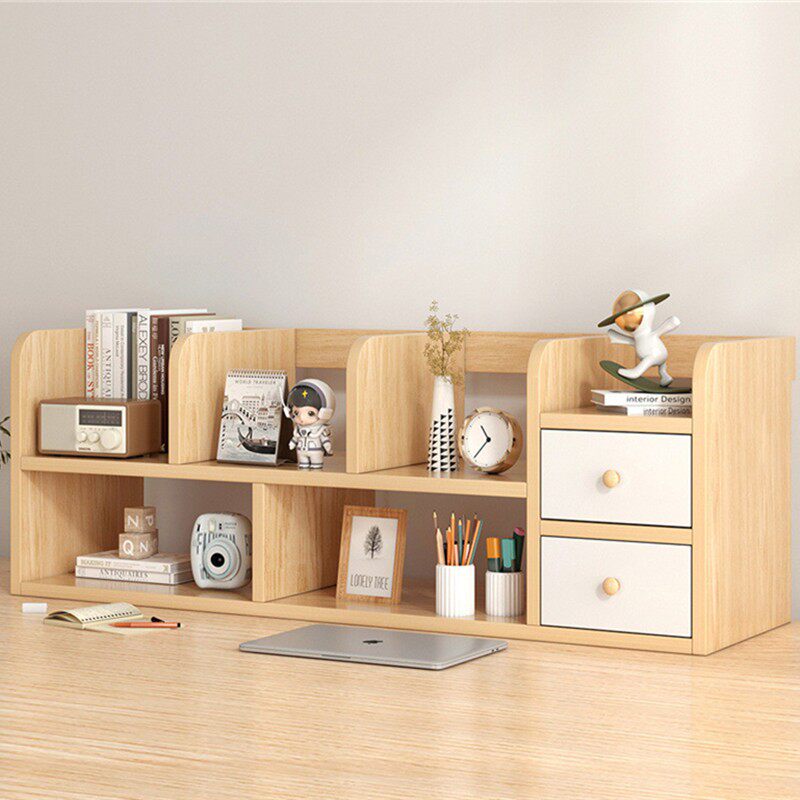 台面书架办公桌上收纳盒子文具小书柜学生书桌桌面置物架创意极简