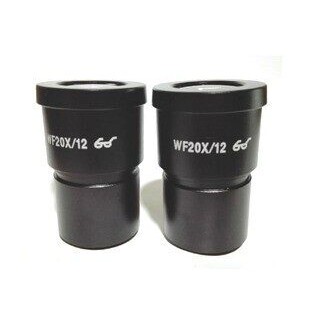 30mm口径 体视显微镜高眼点广角目镜WF20X 12mm视场大视野