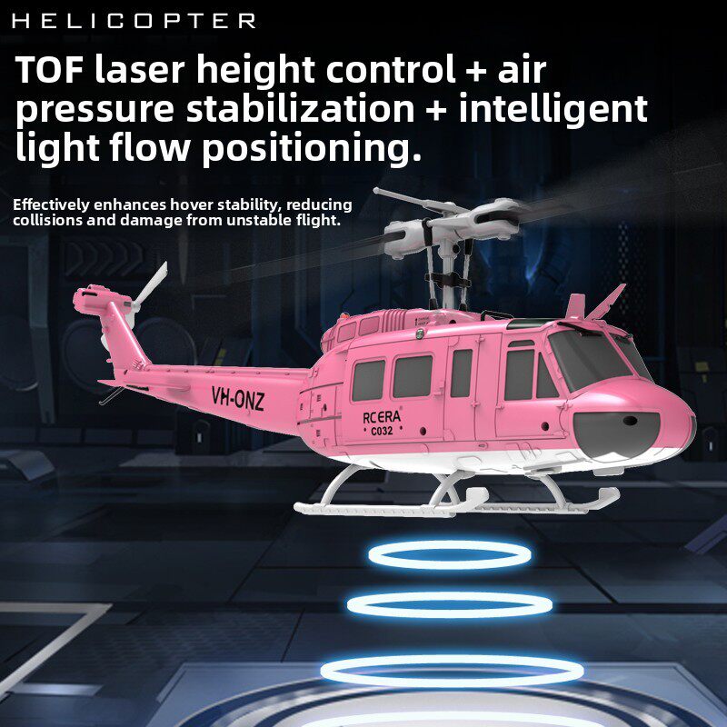 RC ERA休伊C032遥控直升机仿真 光流 无刷 倒飞 武装像真航模飞机