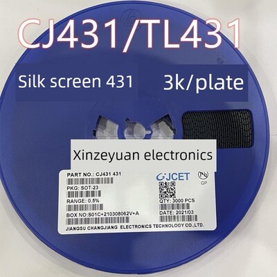 贴片长电TL431 CJ431 0.5% SOT-23 431可调稳压基准源三极管包邮