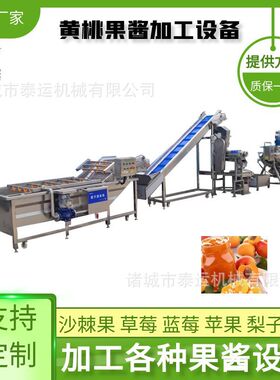 全套黄桃酱深加工设备中小型黄桃果酱生产线百香果果浆加工流水线