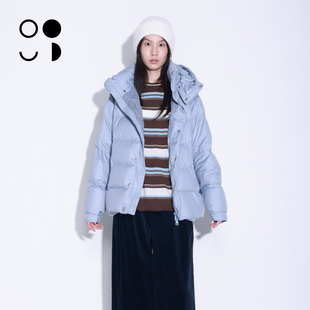 WZWJ/未知未觉中长款白鸭绒加厚保暖连帽面包羽绒服女W544Y16501