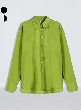 WZWJ/未知未觉桑蚕丝宽松垂感纯色薄款休闲长袖衬衣女W534C13528