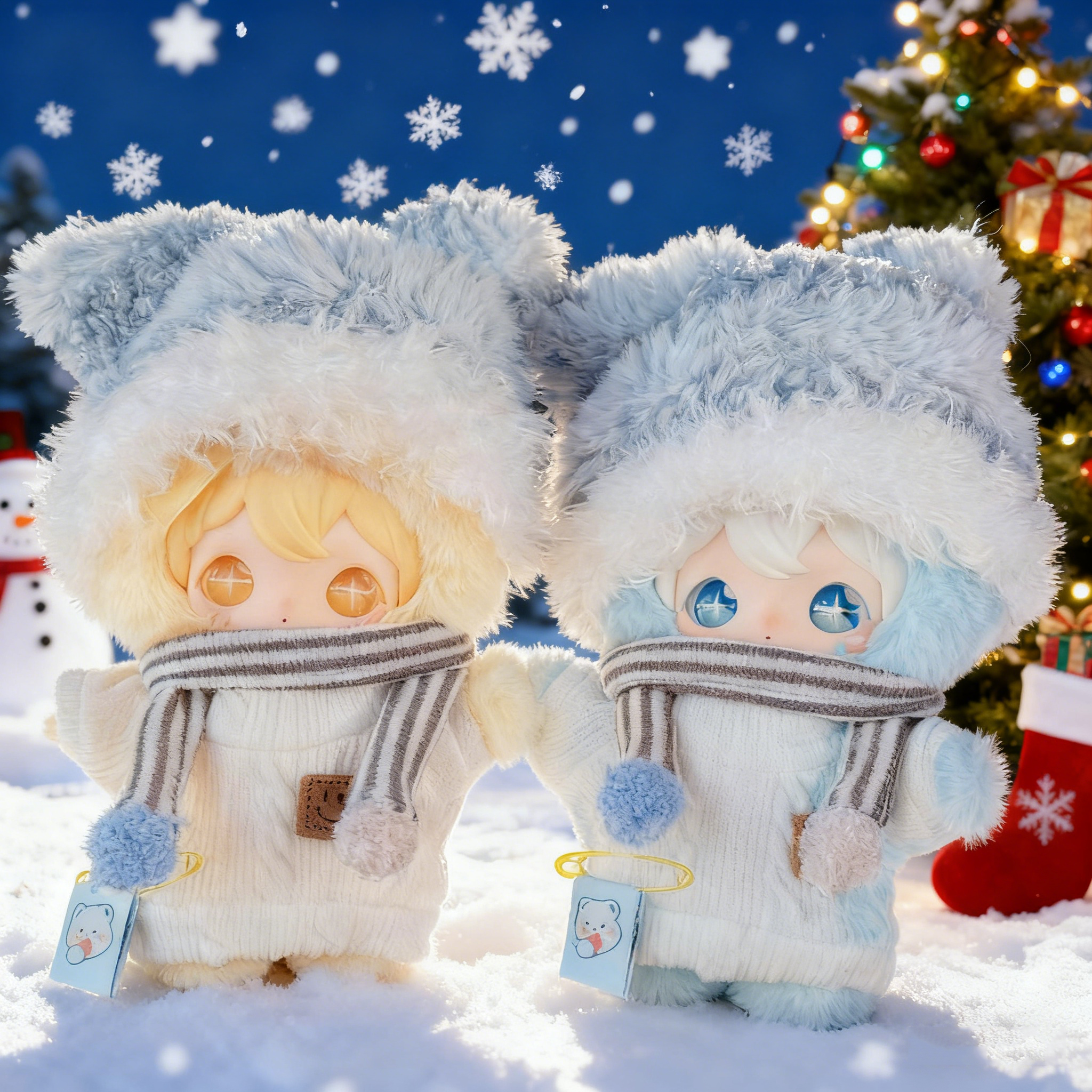 兔闪闪冬季娃衣田栩宁同款shyshy兔闪闪可爱冬日毛衣服装饰套装饰