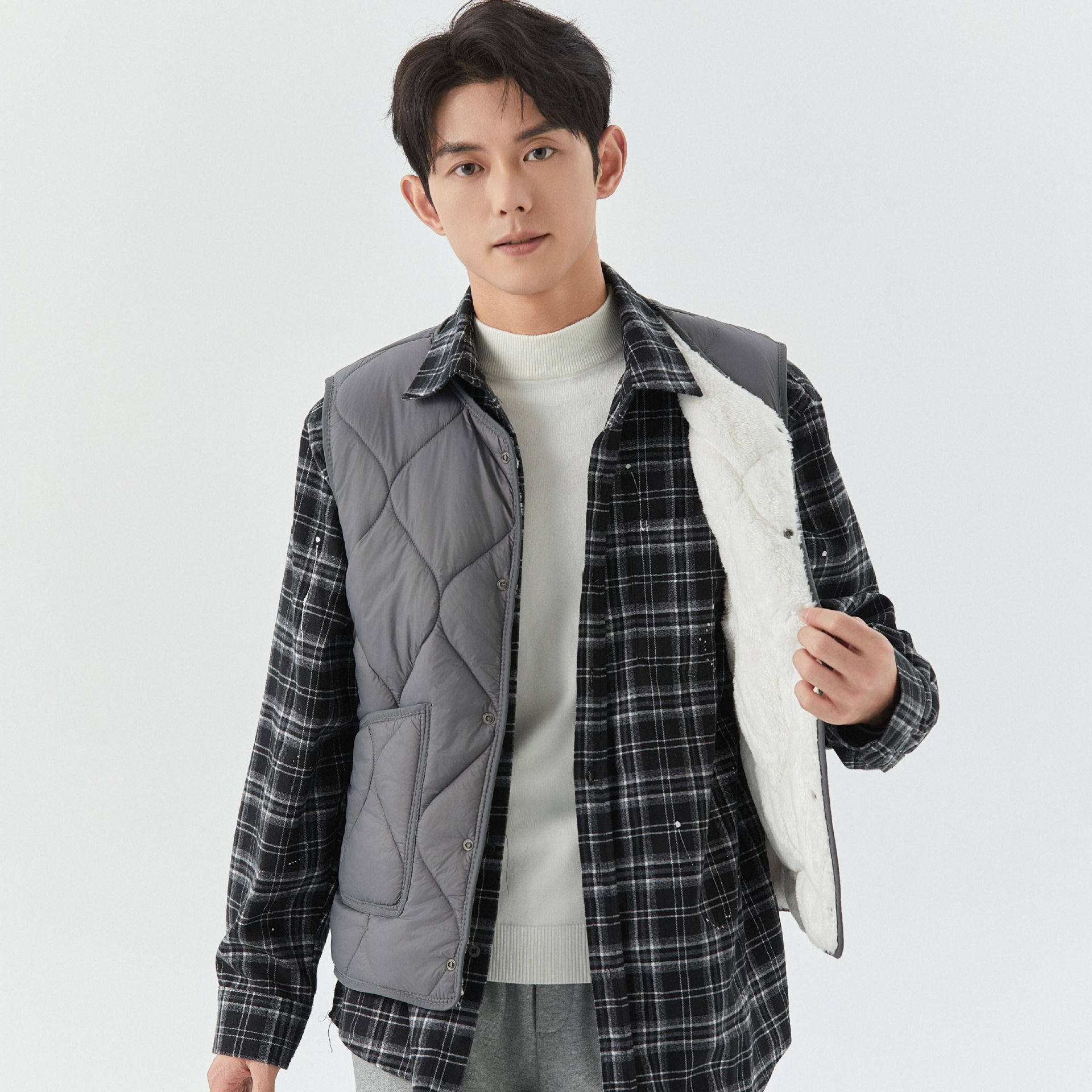 新款男女通用男士秋冬轻薄加绒休闲男款家居情侣扣棉马甲2502,男装,常规马甲,淘宝优惠券,粉丝福利购,淘宝优惠卷