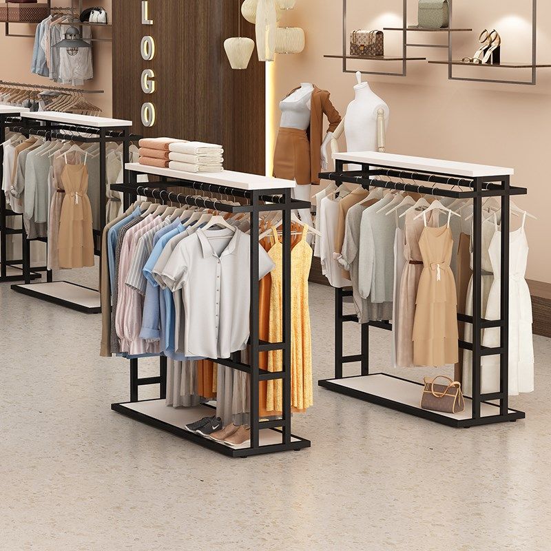 服装店展示架童装店衣服挂衣架女装落地陈列架男装店中岛金属货架,商业/办公家具,服装展示架,淘宝优惠券,粉丝福利购,淘宝优惠卷