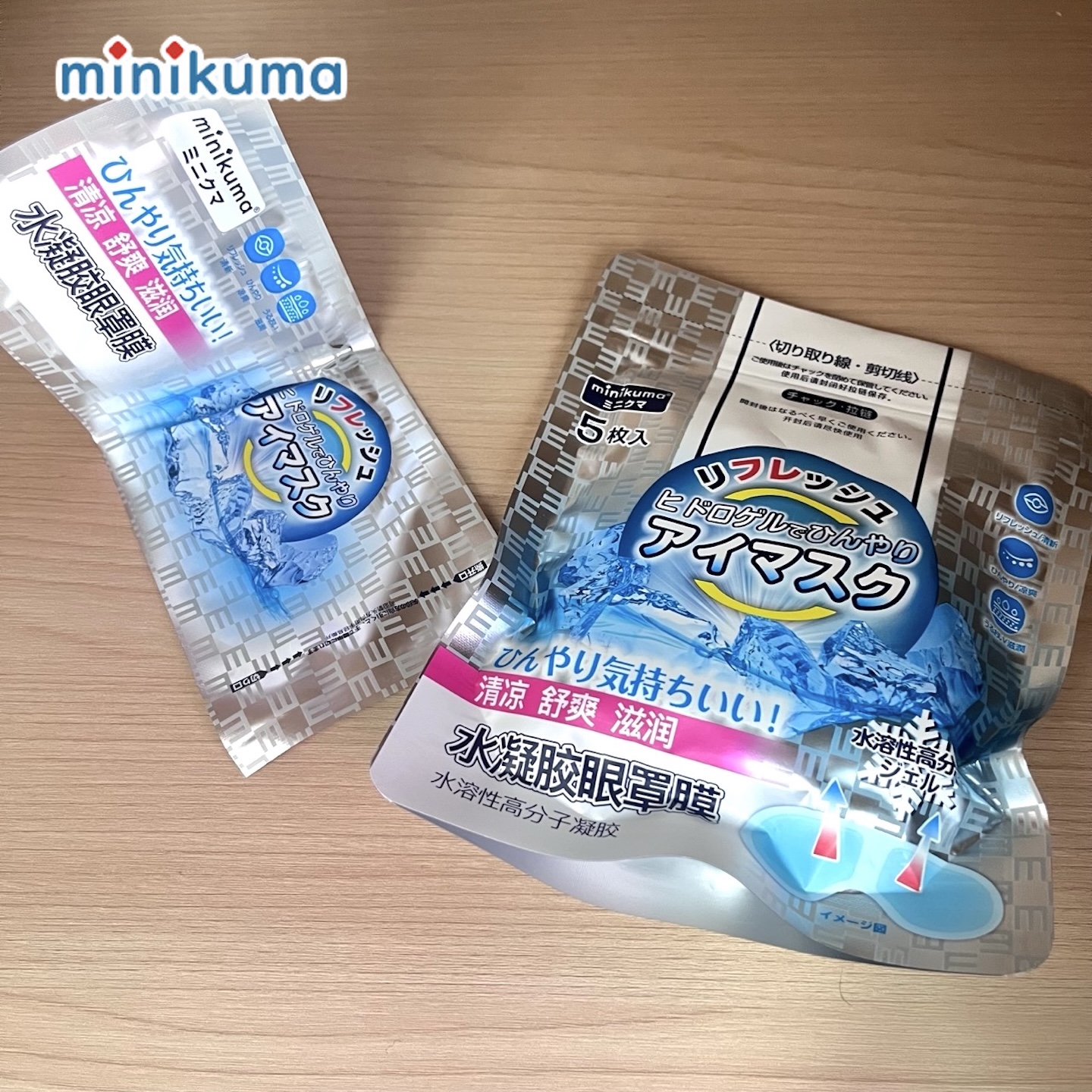 日本minikumna水凝胶眼罩膜冷敷