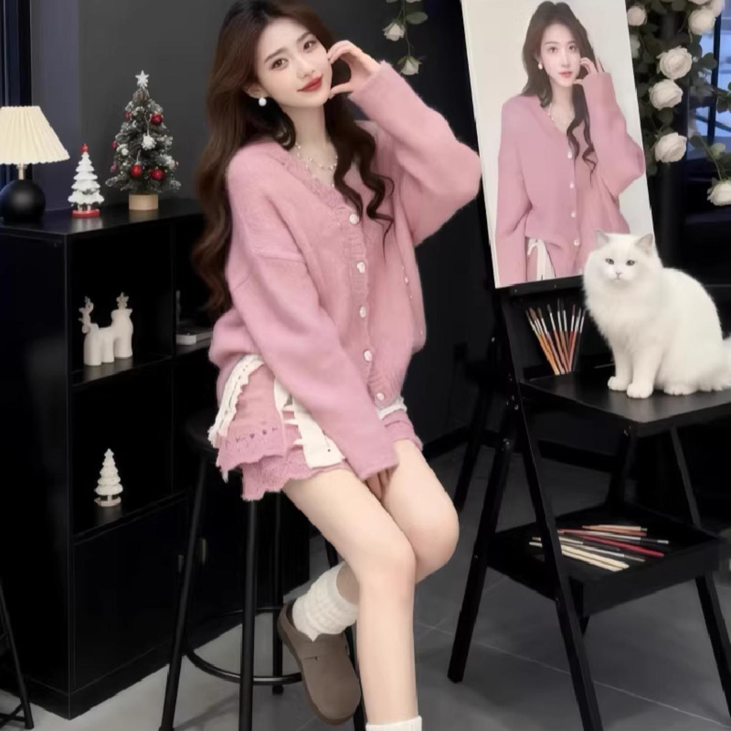秋季女装2026新款超火穿搭配一整套巨好看的韩系独特漂亮两件套