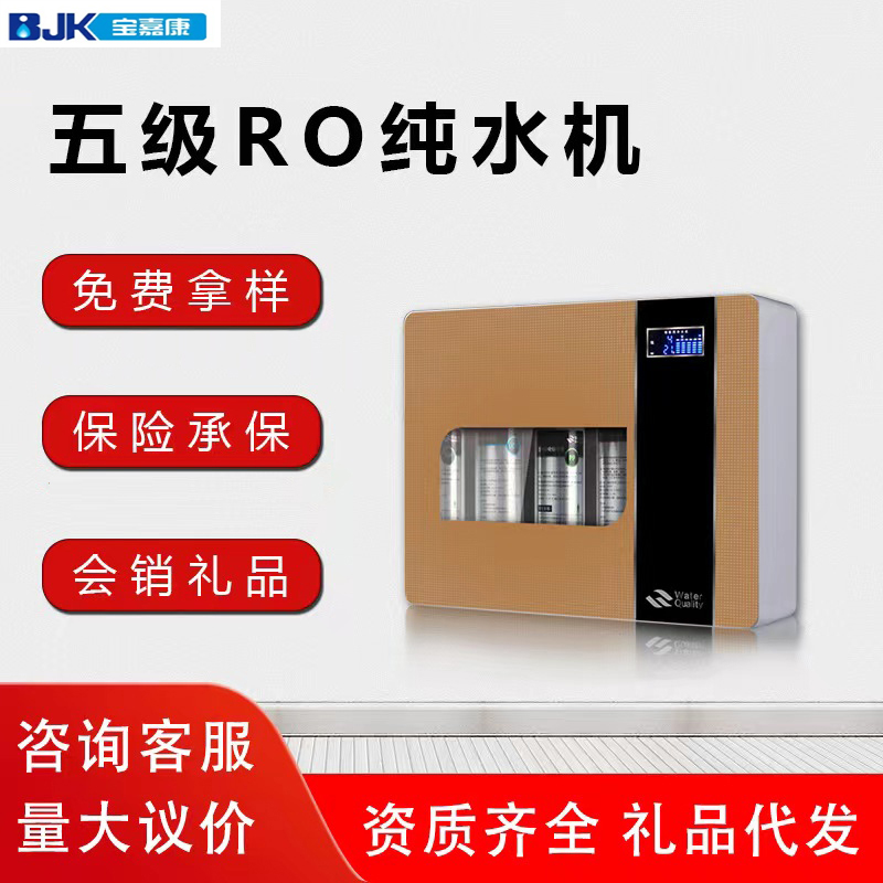 家用厨房壁挂式五级RO反渗透净水器直饮水机厨下自来水过滤除水垢
