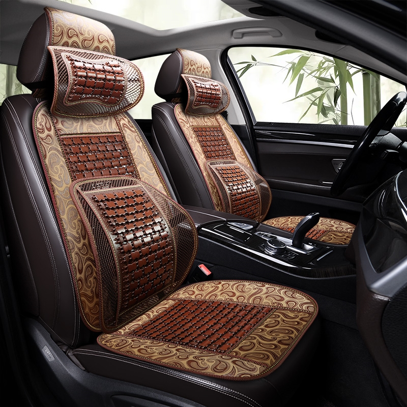 汽车座套四季面包车瑞驰新能源EC35正副春夏季车坐套半包竹片通用