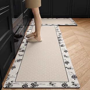 厨房地垫防滑防油可擦免洗脚垫防水专用垫子家用免清洗pvc地毯厚