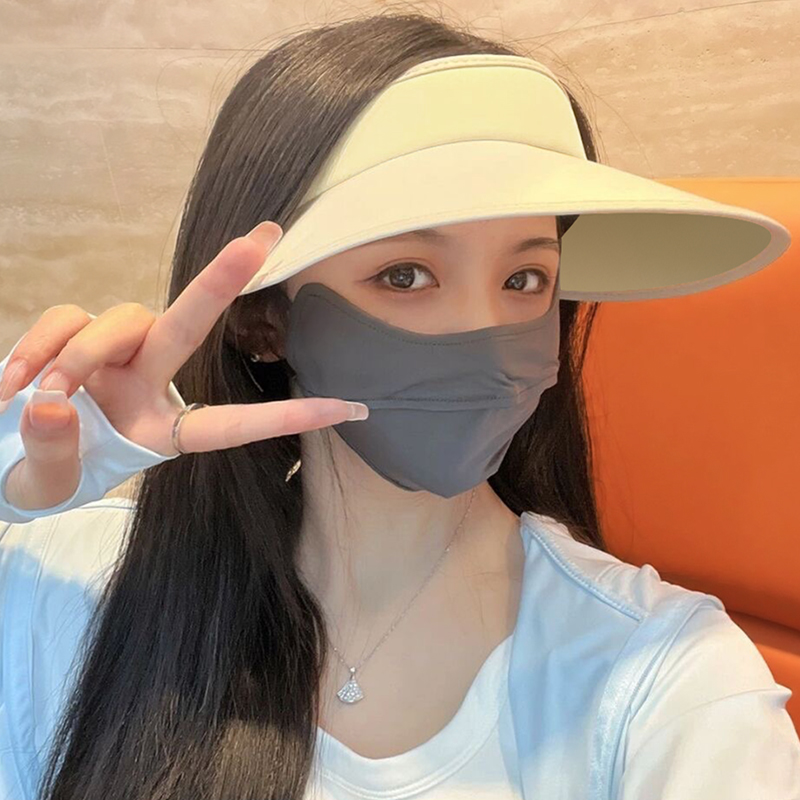 山姆推荐日本2023新款冰丝口罩女全脸防晒神器夏天防紫外线薄款面