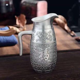 足一99y891 银器 9手工银分酒器 家用具白酒口杯清酒银银杯酒套装