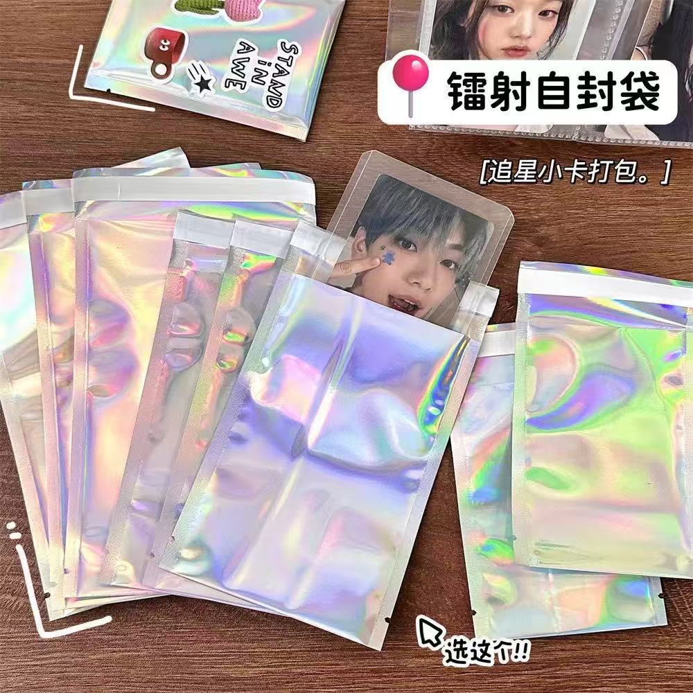 出卡打包材料套装礼物包装气泡袋自封袋卡头卡背封口贴星星袋纸板图片