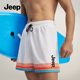 Jeep泳裤 备 速干防晒成人男度假温泉游泳装 男士 双层防尴尬2025新款