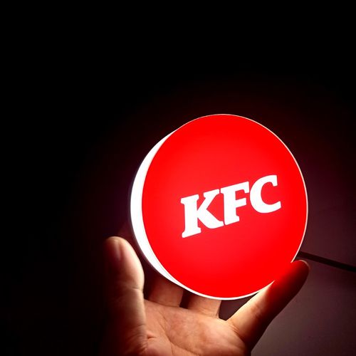 NQWL圆形桌面迷你灯箱可发光可充电广告拍可移动外出摆摊广告展示