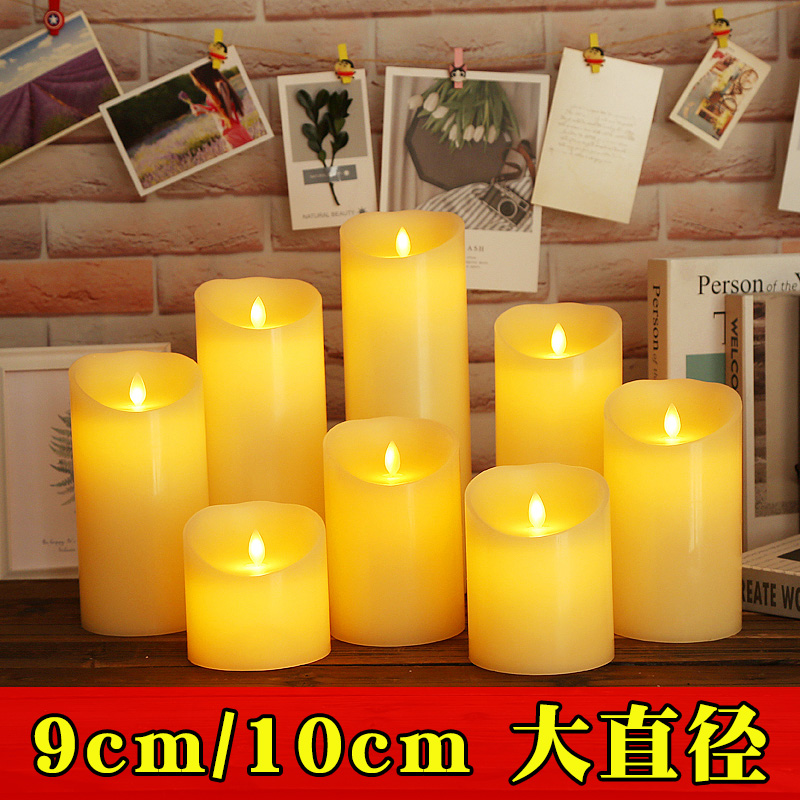 摇摆电子蜡烛等仿真石蜡LED灯婚庆场景布置酒店咖啡厅装饰道具