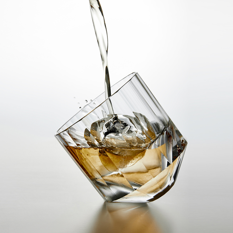 椋木威士忌方冰杯K9水晶杯洋酒杯水晶威士忌杯高档酒具家用酒杯