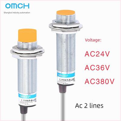 沪工接近开关Lj18A3-8-J/Ez Dz交流2线常开Ac36V 24V 380V M18