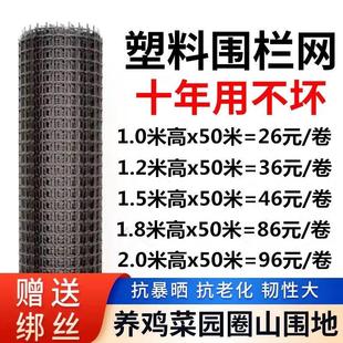 塑料围栏网鱼塘果园养殖防护菜园栅栏户外家用拦鸡圈玉米围栏胶网