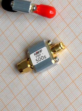 500MHz 射频同轴带通SAW滤波器 1dB带宽24MHz SMA接口 487～511MH